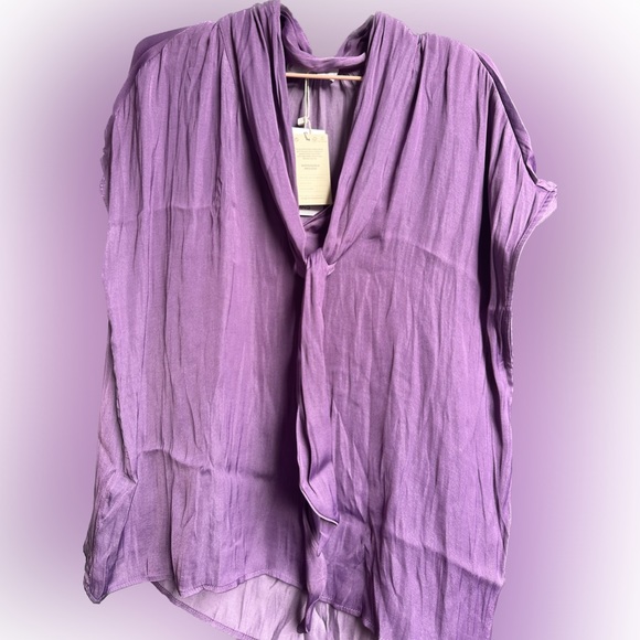 MANGO Satin Top - Picture 2 of 7